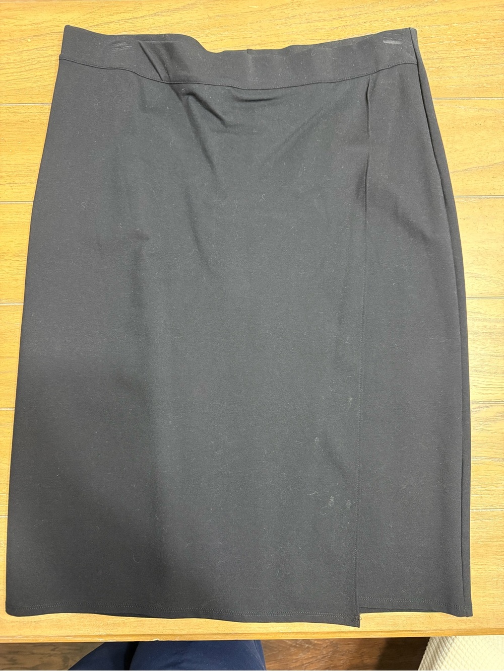 Liz Claiborne Black Pencil Skirt with Subtle Front Slit